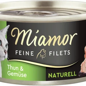 Expressversand Miamor Feine Filets Naturelle Thunfisch & Gemüse 80g Dose Katzennassfutter